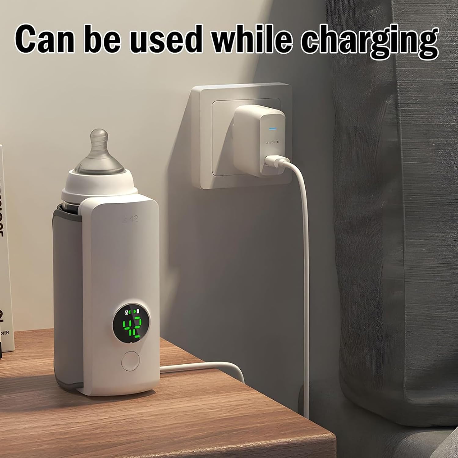 Chauffe-biberon portable rechargeable avec écran LCD et Température réglable - سخان قارورة الحليب - 14