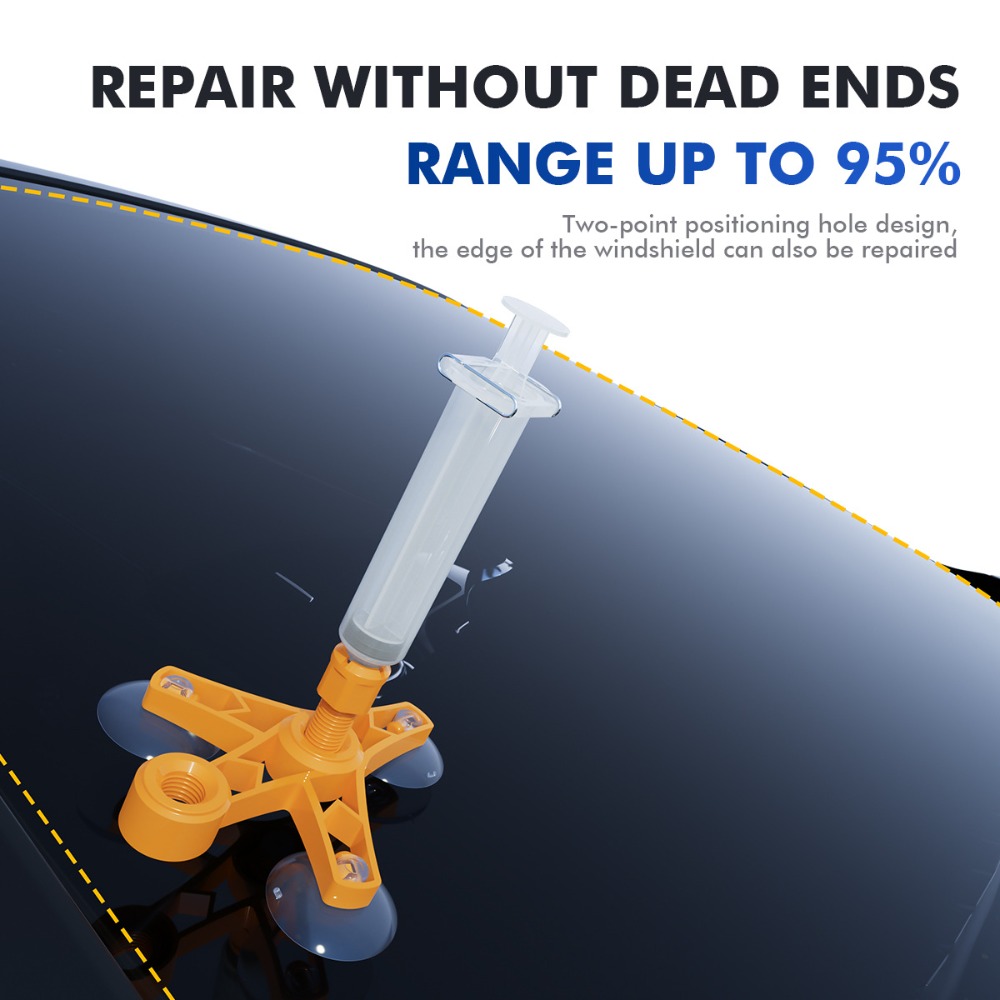 Kit de réparation de pare-brise fissuré - طقم إصلاح الزجاج الأمامي المتشقق - 6