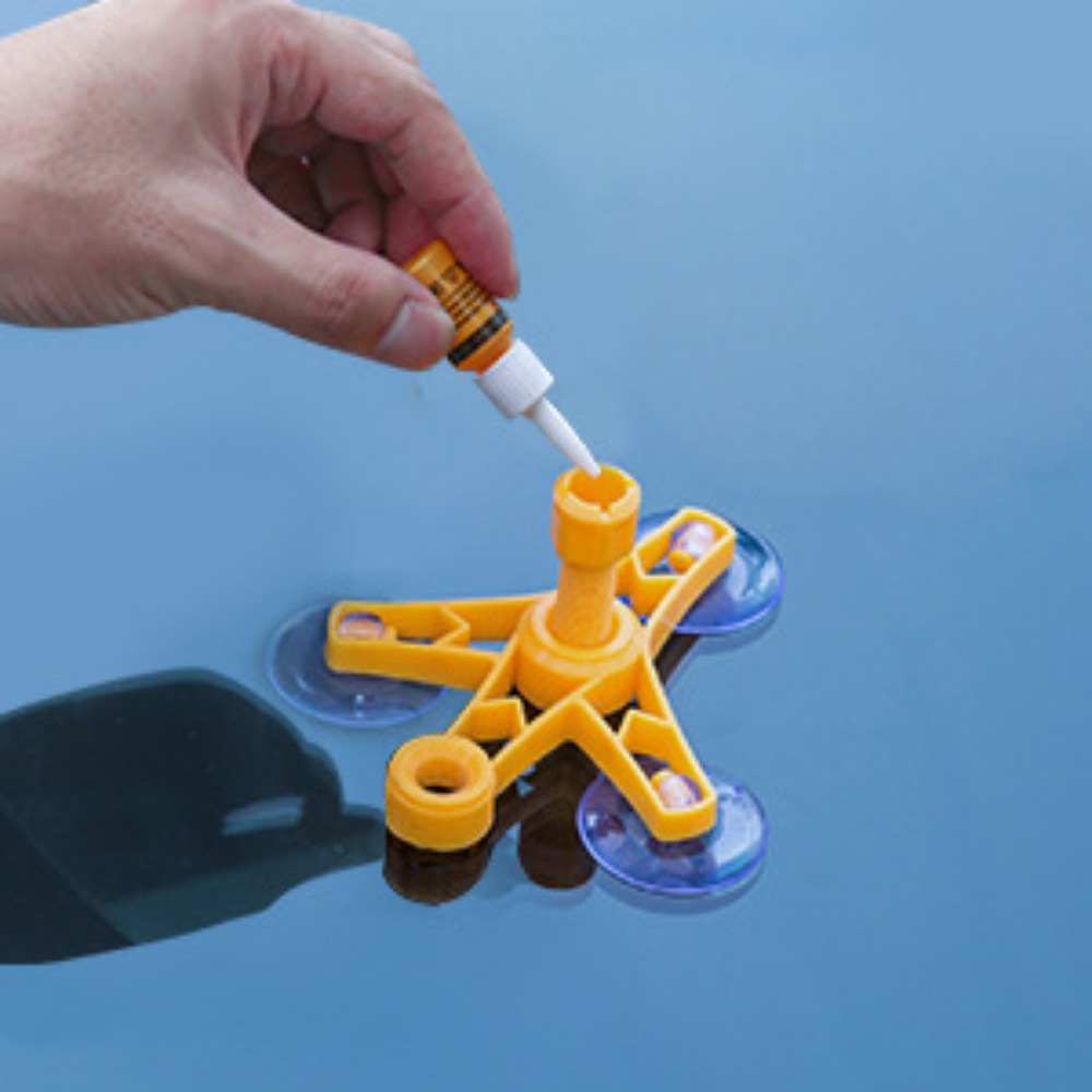 Kit de réparation de pare-brise fissuré - طقم إصلاح الزجاج الأمامي المتشقق - 13