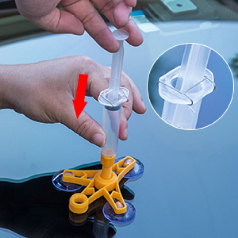 Kit de réparation de pare-brise fissuré - طقم إصلاح الزجاج الأمامي المتشقق - 11