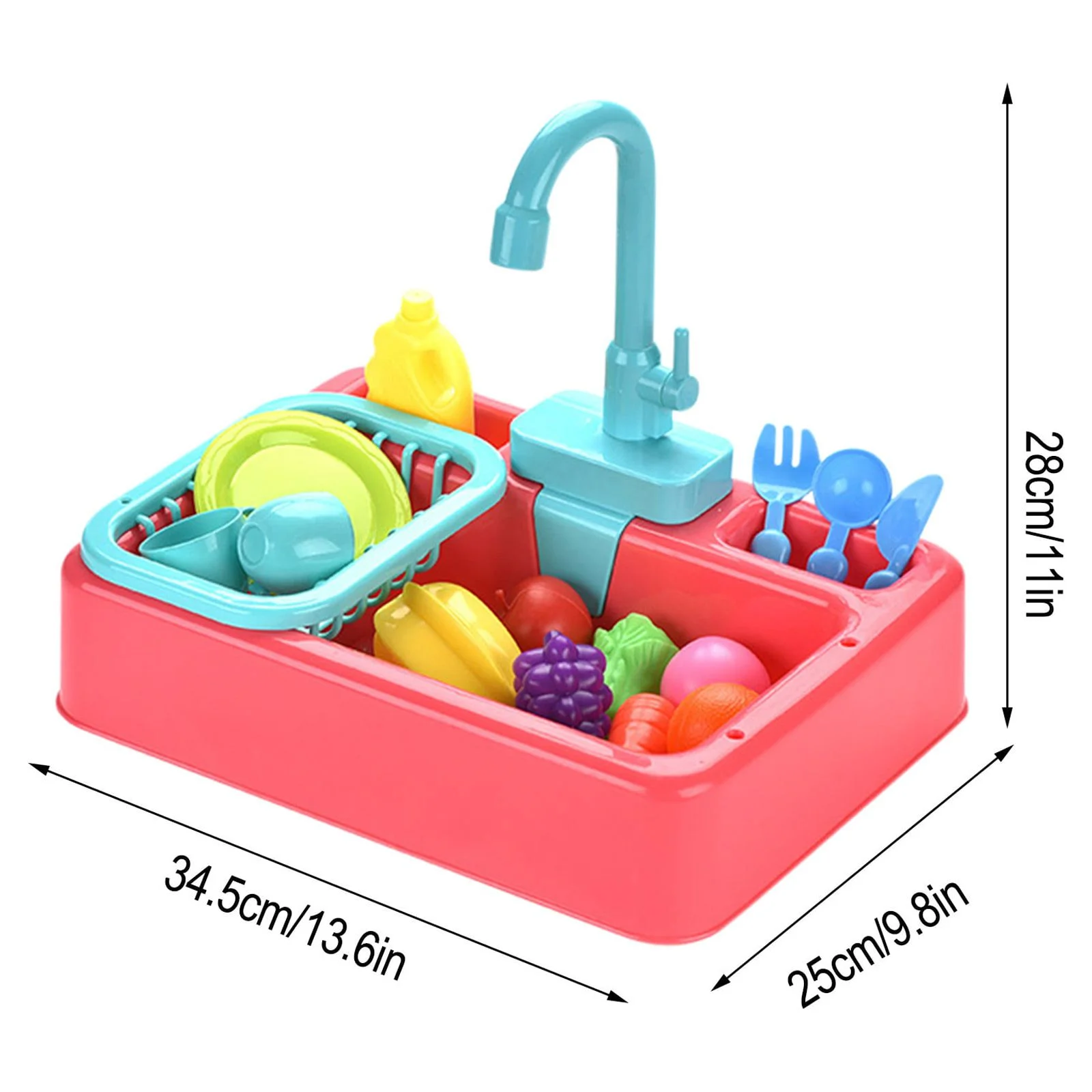 Evier de cuisine avec eau courant Jouet éducatifs pour enfants - لعبة مغسلة مطبخ للأطفال - 6