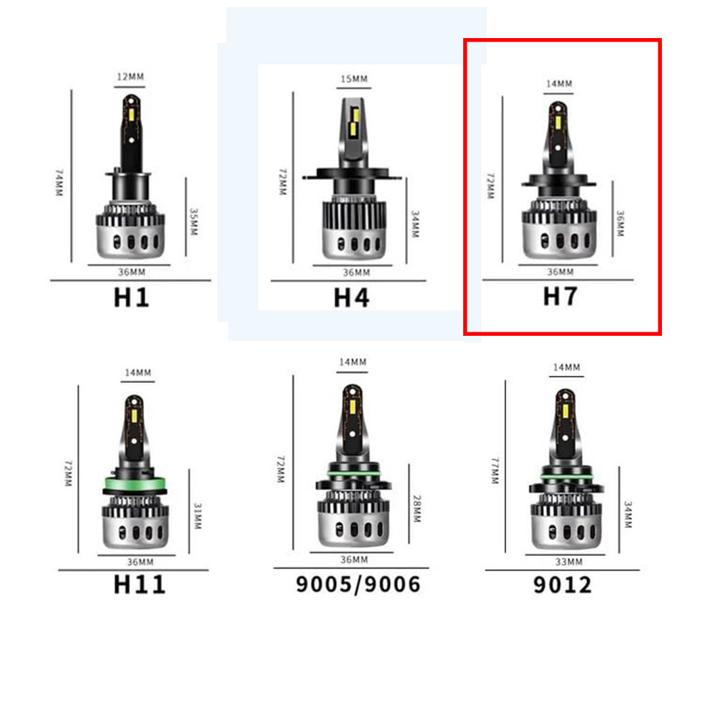 Kit Lampe de phare H7 F10 Super LED 6500K - مصابيح إضاءة أمامية للسيارات - 2