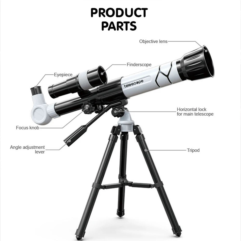 Télescope sur trépied pour enfants grossissements 20x 30x 40x - تلسكوب احترافي ثلاثي القوائم للأطفال - 8