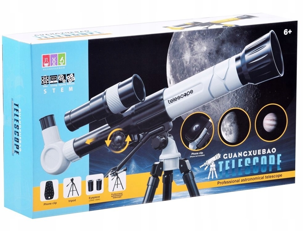 Télescope sur trépied pour enfants grossissements 20x 30x 40x - تلسكوب احترافي ثلاثي القوائم للأطفال - 16