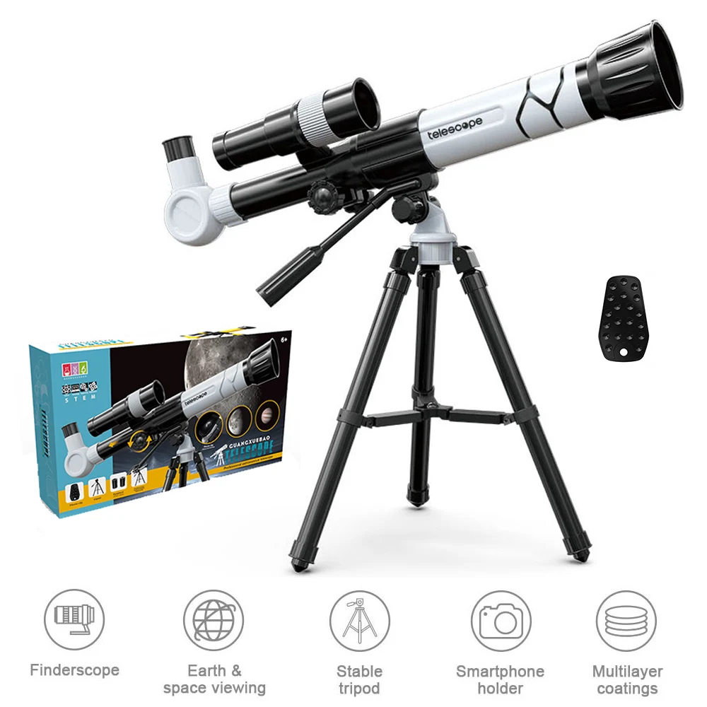 Télescope sur trépied pour enfants grossissements 20x 30x 40x - تلسكوب احترافي ثلاثي القوائم للأطفال 2