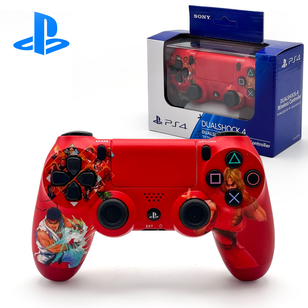 SONY DualShock Manette PS4 Sans Fil, Batterie Rechargeable (High Copy) – Edition Street Fighter 2