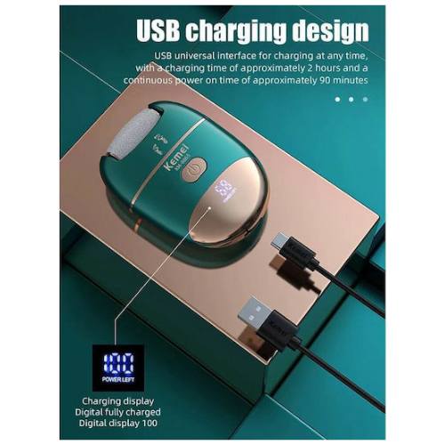 Exfoliant pour les pieds Kemei KM-6865 - مقشر القدمين من كيمي - 3