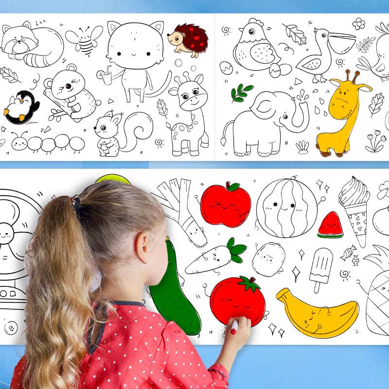 Rouleau de papier à colorier pour enfants 500*30 - ورق تلوين للأطفال - 2