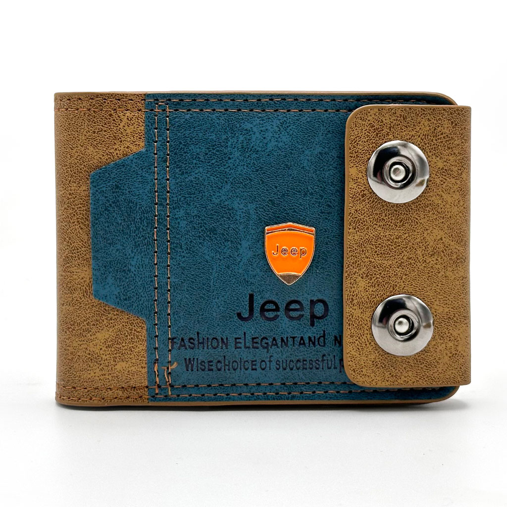 Portefeille Jeep pour Homme Multi-Poches en Simili Cuire - محفظة نقود وبطاقات - 2