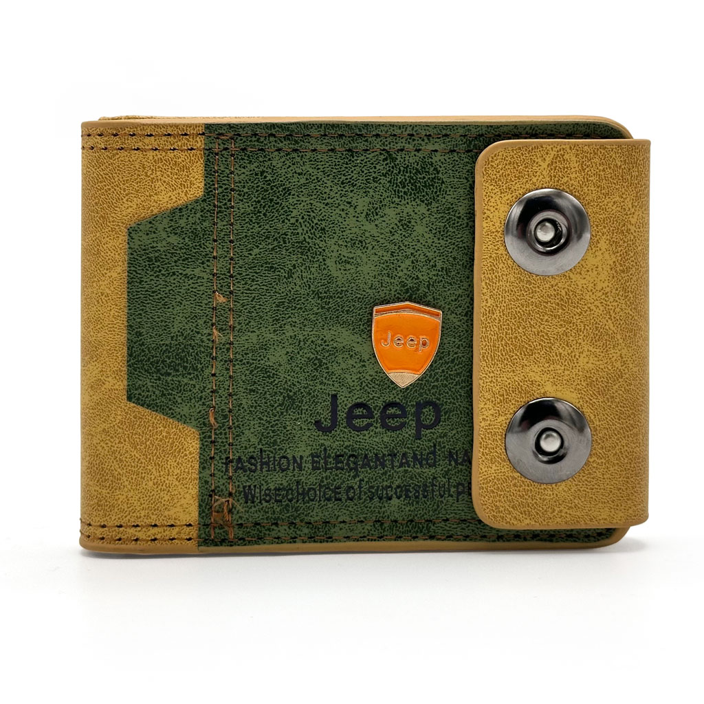 Portefeille Jeep pour Homme Multi-Poches en Simili Cuire - محفظة نقود وبطاقات 6