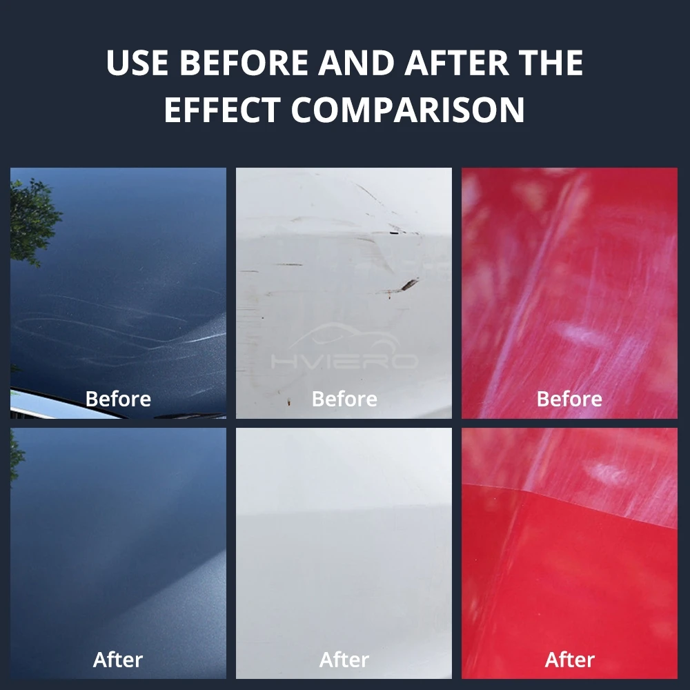 Kit de réparation des rayures pour voitures 3in1 cire de polissage + pâte à polir pour la carrosserie + nettoyant pour peinture - طقم إصلاح خدوش السيارات - 10