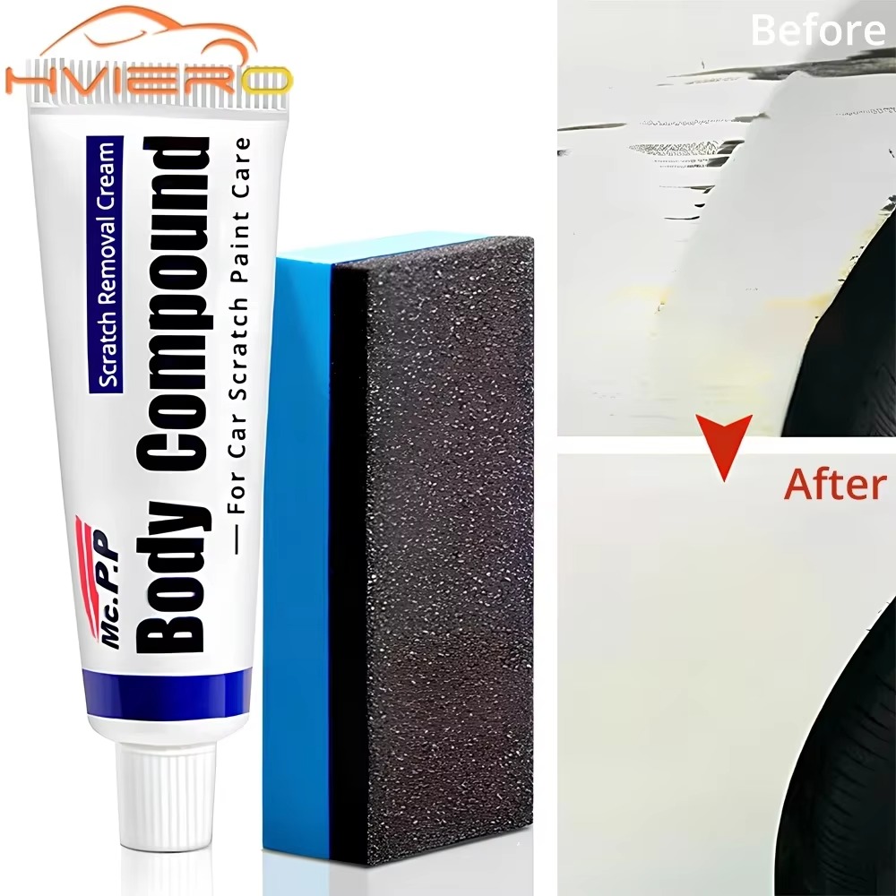 Kit de réparation des rayures pour voitures 3in1 cire de polissage + pâte à polir pour la carrosserie + nettoyant pour peinture - طقم إصلاح خدوش السيارات 2