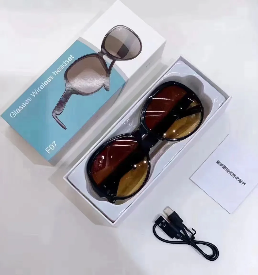 Lunettes de soleil intelligentes ecouteurs sans fil Bluetooth, appels mains libres - نظارات شمسية ذكيةو سماعات رأس لاسلكية بتقنية البلوتوث 3