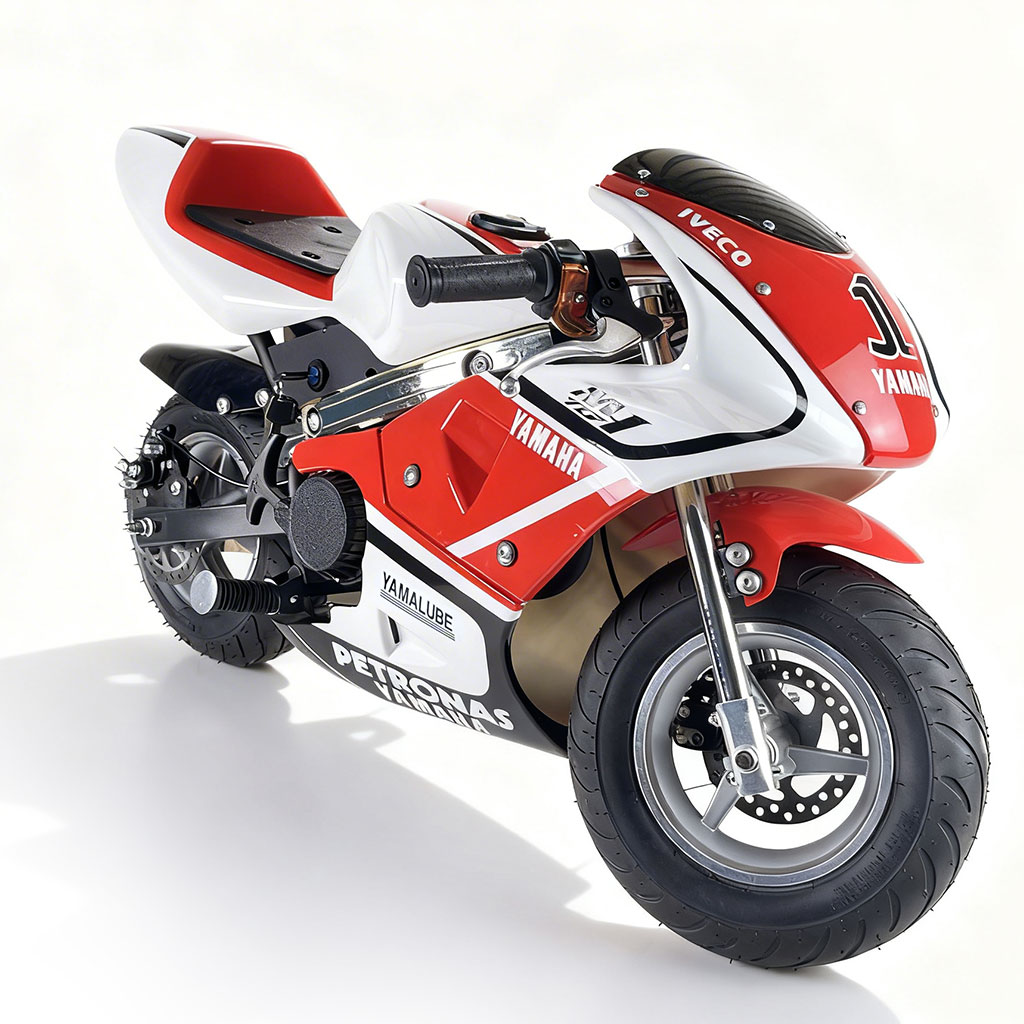 Mini Moto GP pour Enfants Moteur 49cc Démarrage à Tirette - دراجة نارية محرك بنزين 1