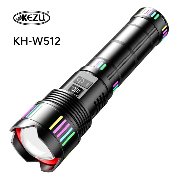 Lampe Torche tactique ultra-puissant 2000 lumens Portée 600 mètres battrie 16000mAh - مصباح يدوي تكتيكي فائق القوة 8