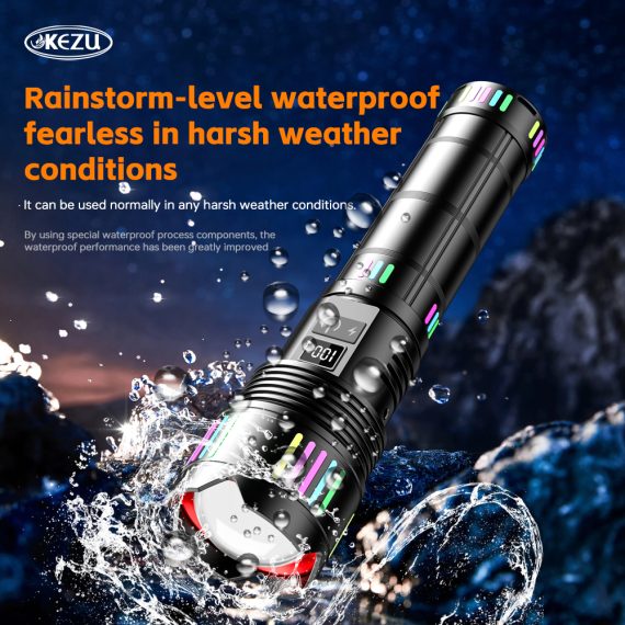 Lampe Torche tactique ultra-puissant 2000 lumens Portée 600 mètres battrie 16000mAh - مصباح يدوي تكتيكي فائق القوة - 2