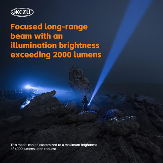 Lampe Torche tactique ultra-puissant 2000 lumens Portée 600 mètres battrie 16000mAh - مصباح يدوي تكتيكي فائق القوة - 6