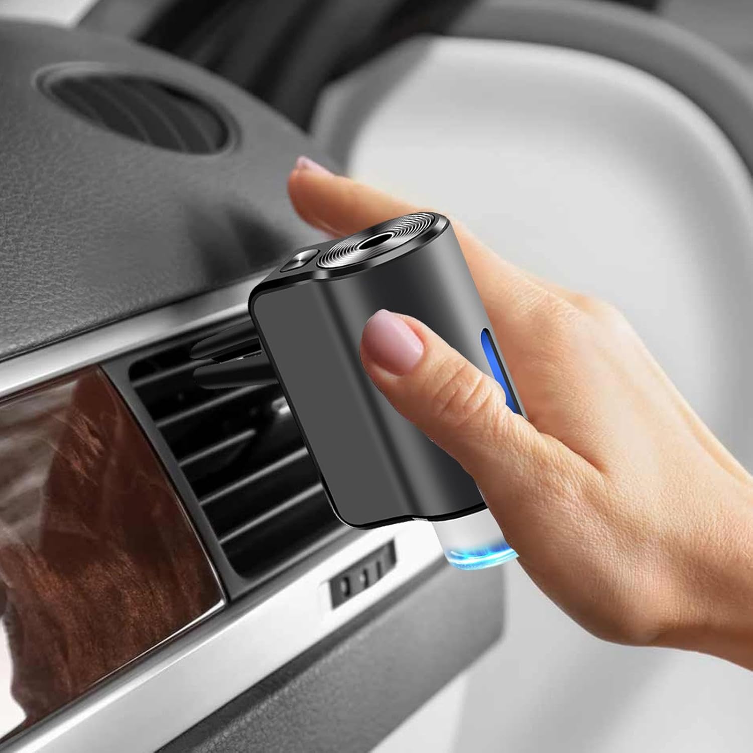 Diffuseur d'huile intelligent à clip sortie de climatisation avec 3 recharge - طقم معطر سيارة - 9