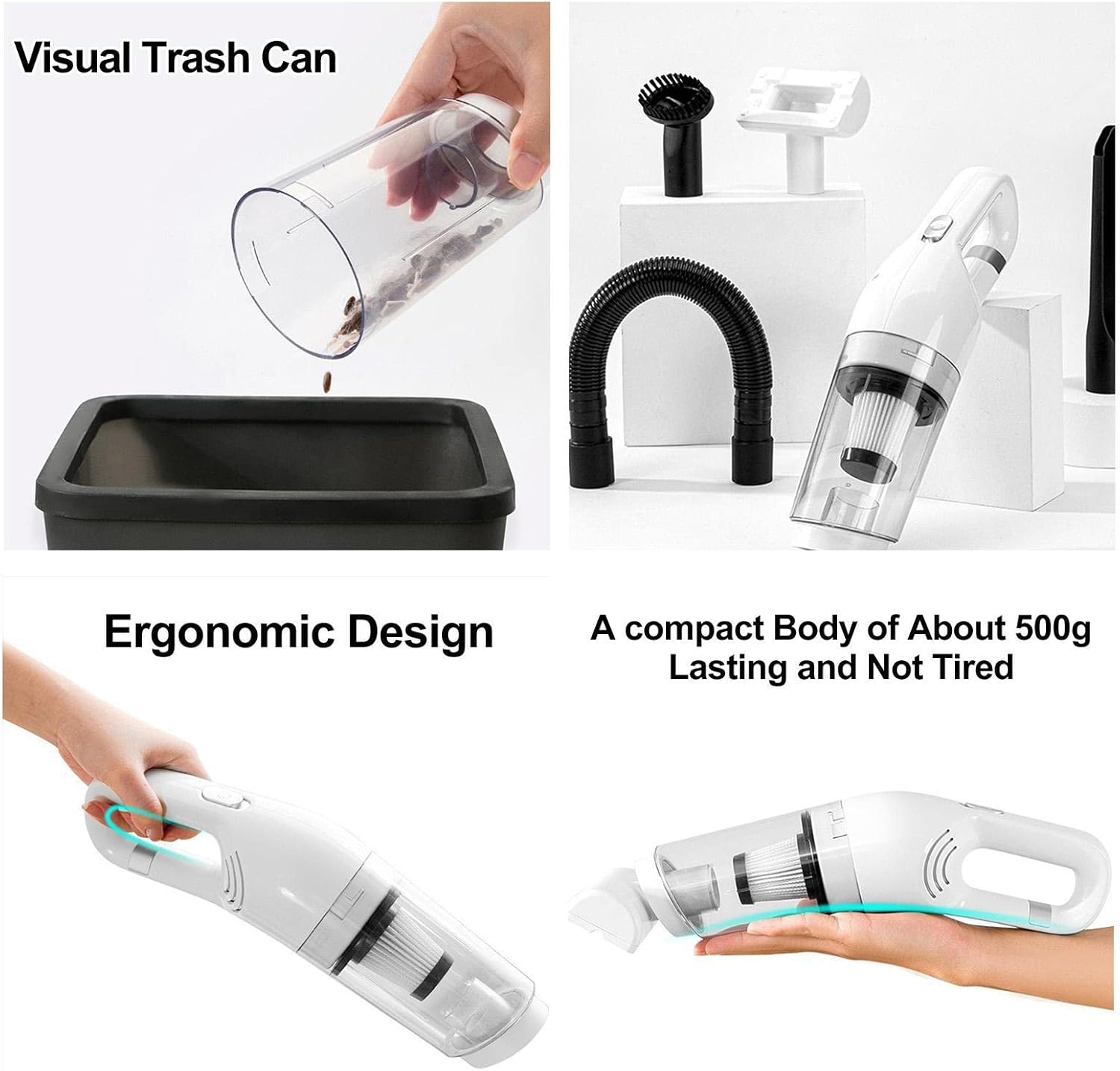 Aspirateur Portable Multifonction 6en1 JB-168 batterie 1800 mAh Filtre HEPA - مكنسة كهربائية محمولة - 8