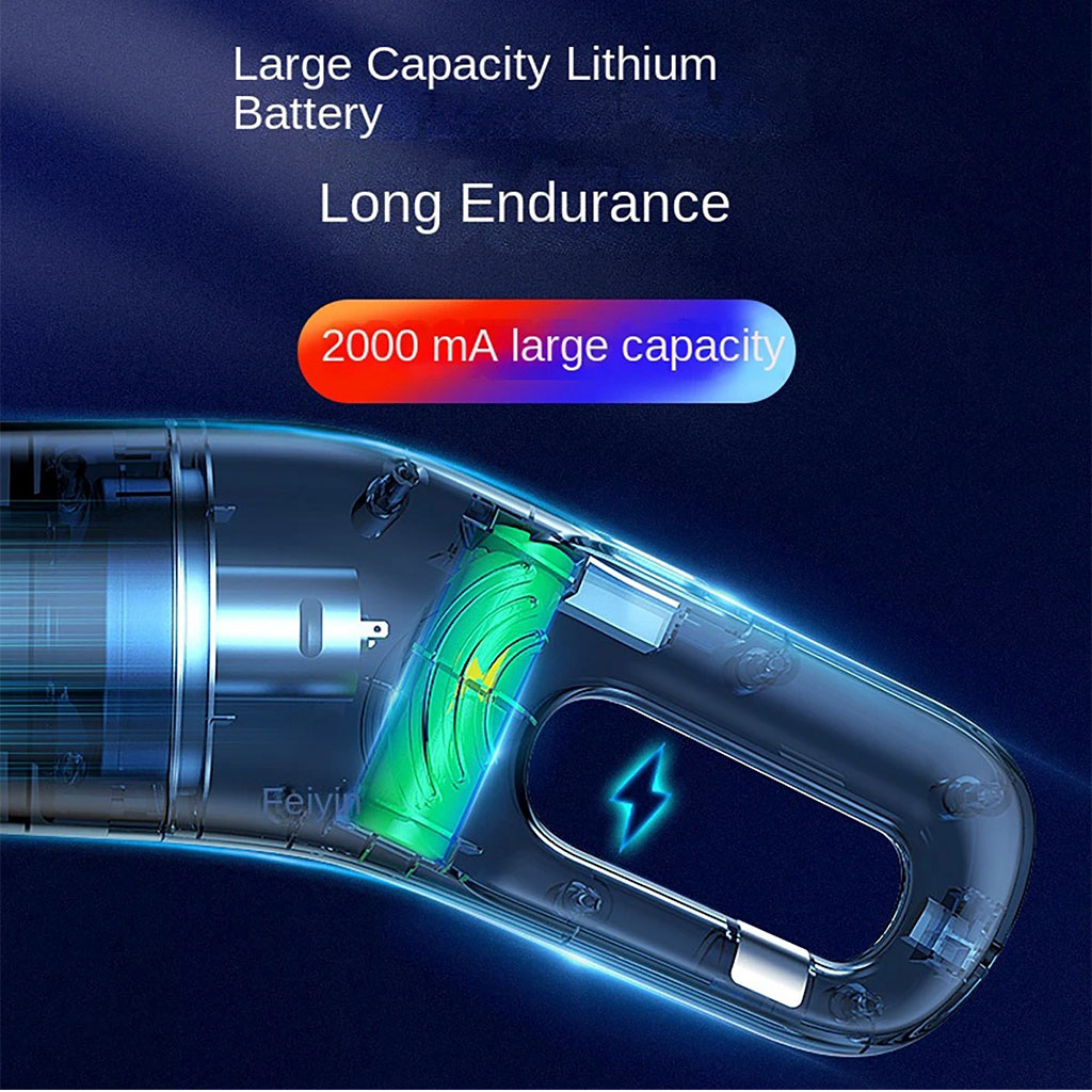 Aspirateur Portable Multifonction 6en1 JB-168 batterie 1800 mAh Filtre HEPA - مكنسة كهربائية محمولة 14