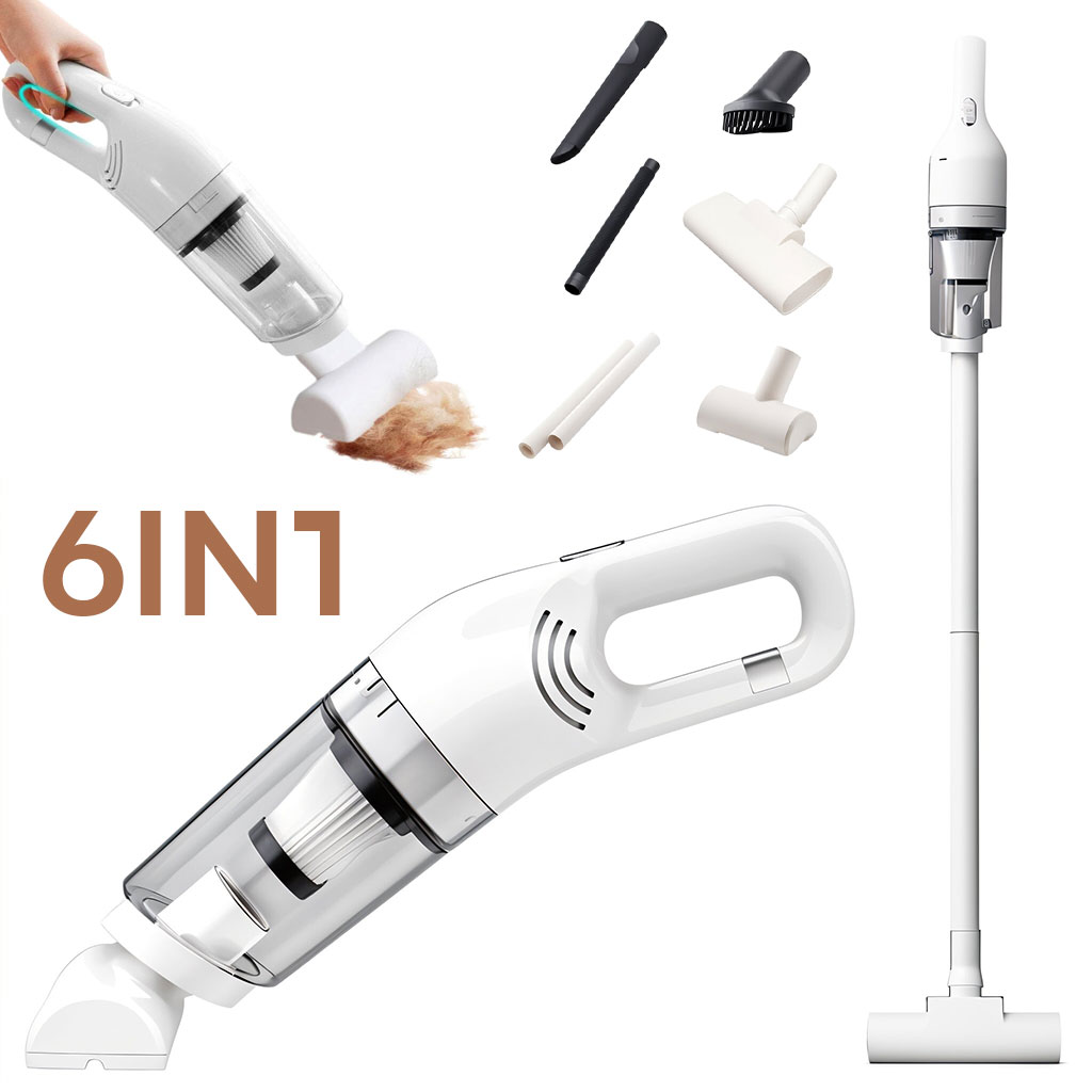 Aspirateur Portable Multifonction 6en1 JB-168 batterie 1800 mAh Filtre HEPA - مكنسة كهربائية محمولة