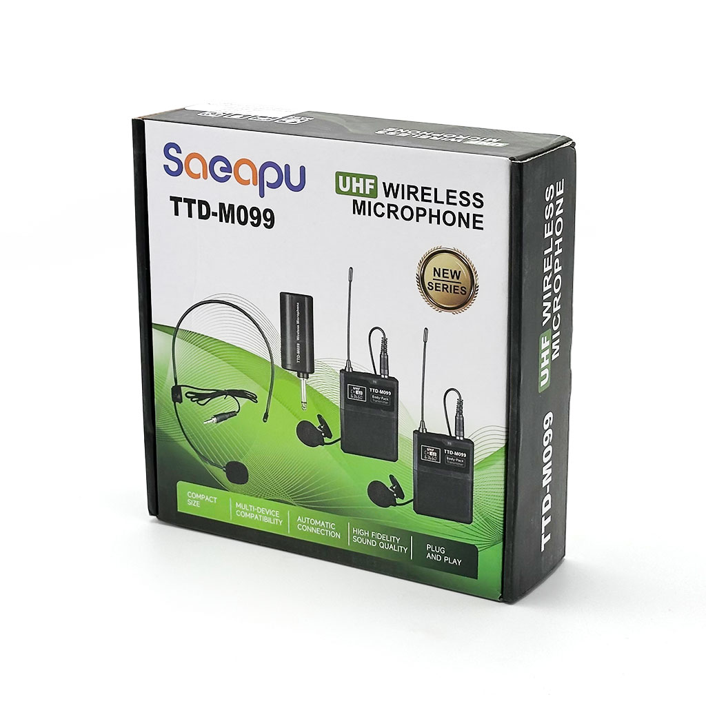 Microphone UHF Sans Fil Rechargeable TTD-M099 - ميكروفون لاسلكي قابل للشحن