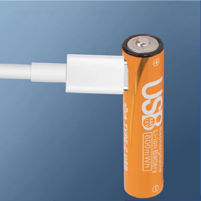 4 piles AAA rechargeables USB Type-C - بطاريات قابلة للشحن حجم صغير - 3