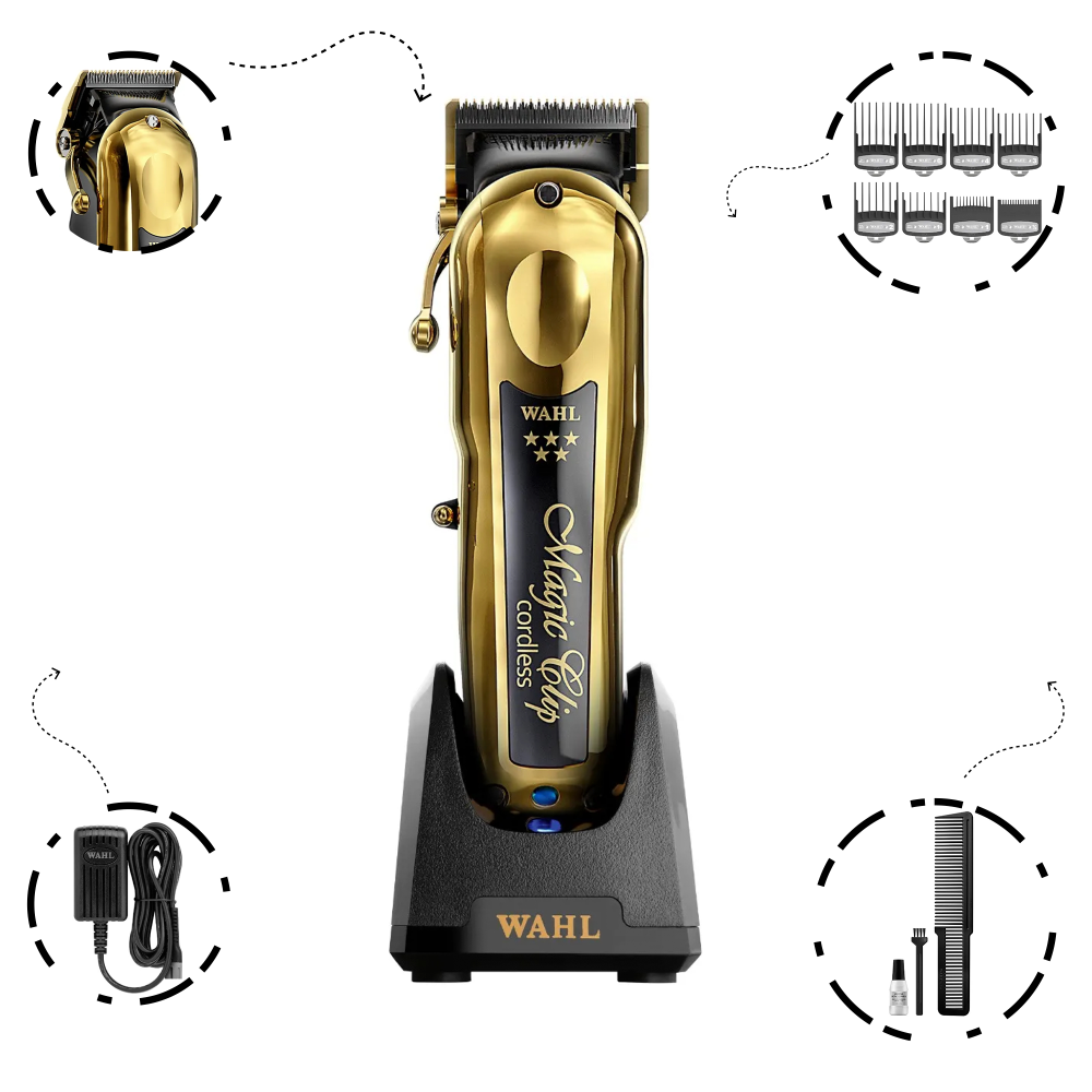 Tondeuse Wahl Magic Clip Gold Cordless Clipper - ماكينة حلاقة الشعر اللاسلكية - 14