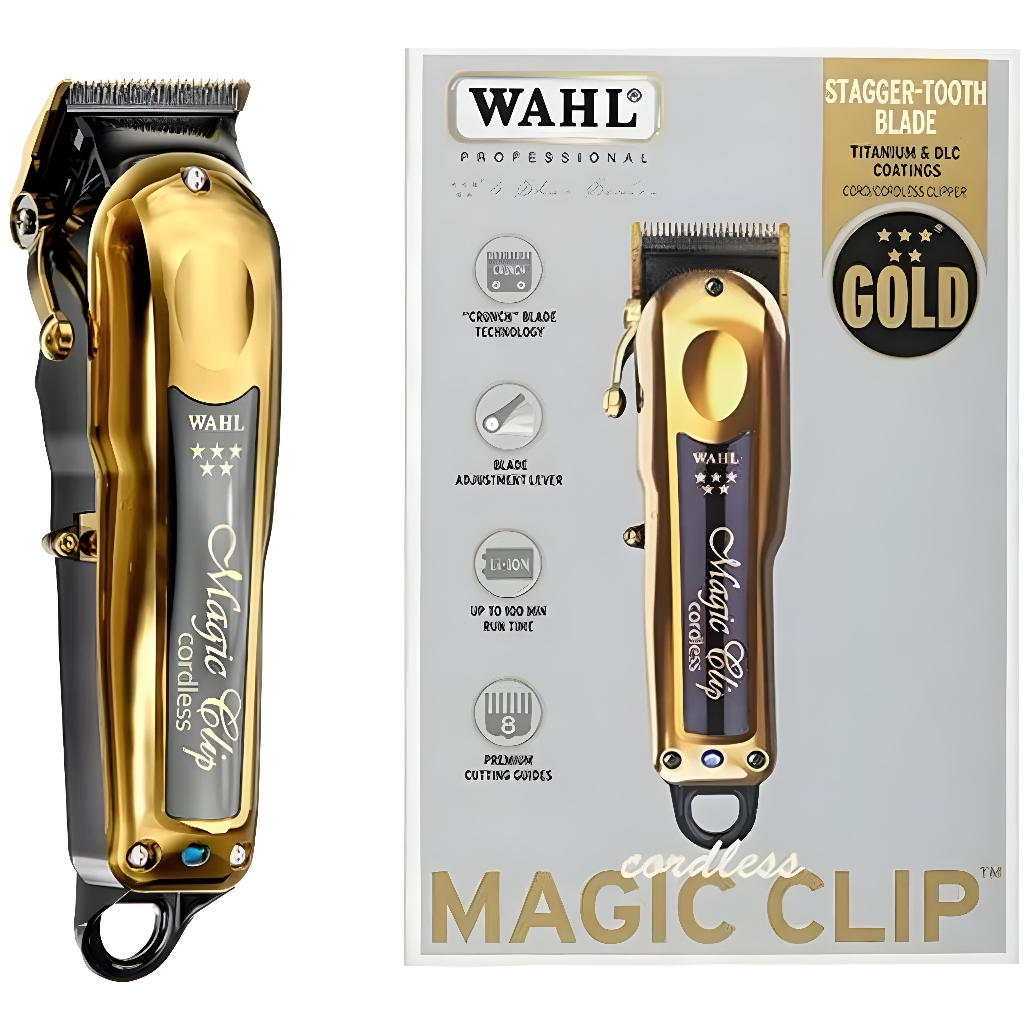 Tondeuse Wahl Magic Clip Gold Cordless Clipper - ماكينة حلاقة الشعر اللاسلكية - 18
