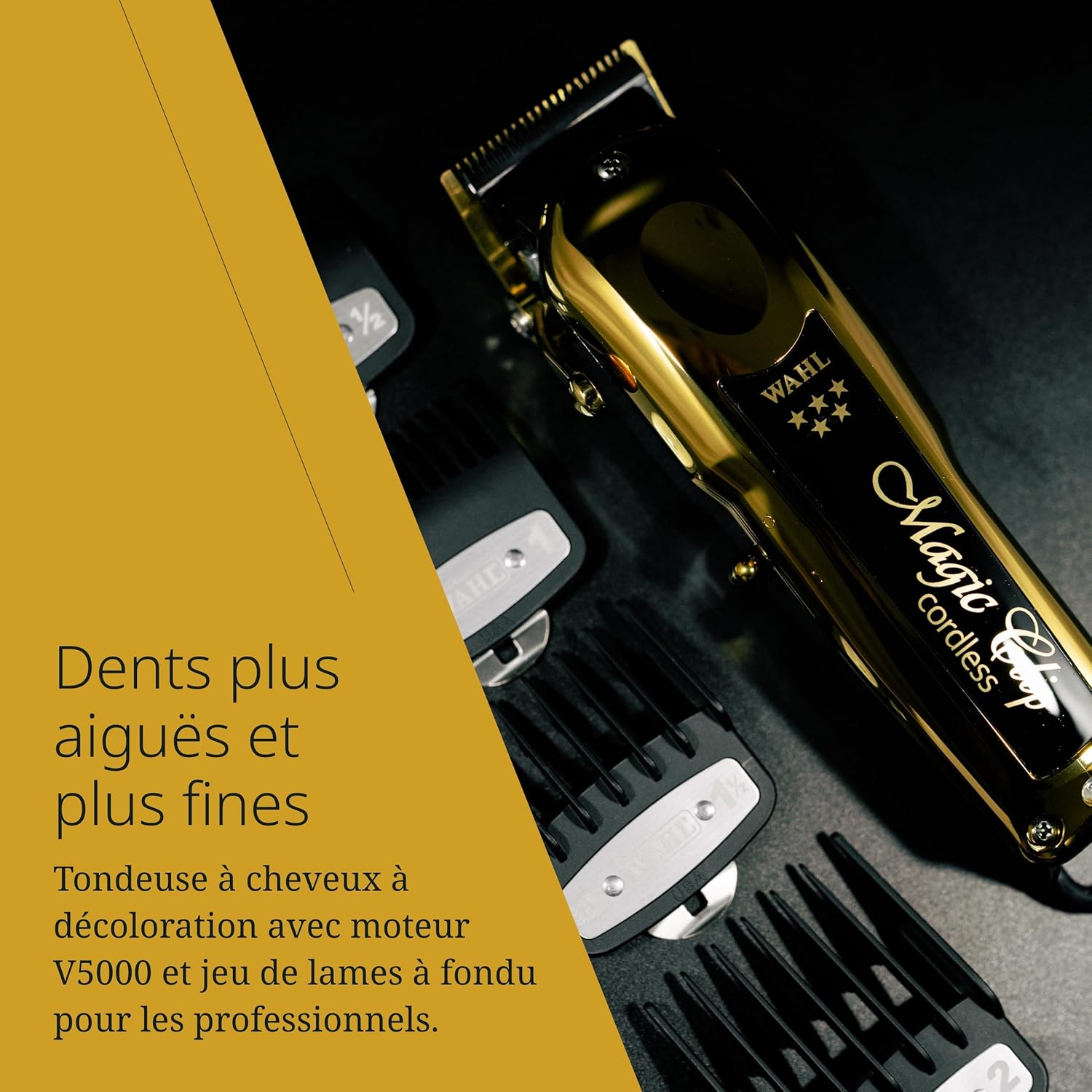 Tondeuse Wahl Magic Clip Gold Cordless Clipper - ماكينة حلاقة الشعر اللاسلكية - 9
