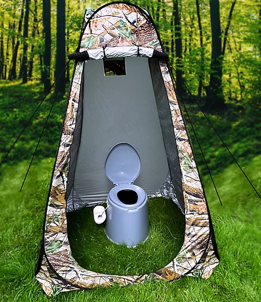 Tente de change pliable protection UPF 50+ et imperméable, 120 x 120 x 190 cm, camouflage - خيمة تغيير الملابس قابلة للطي - 16