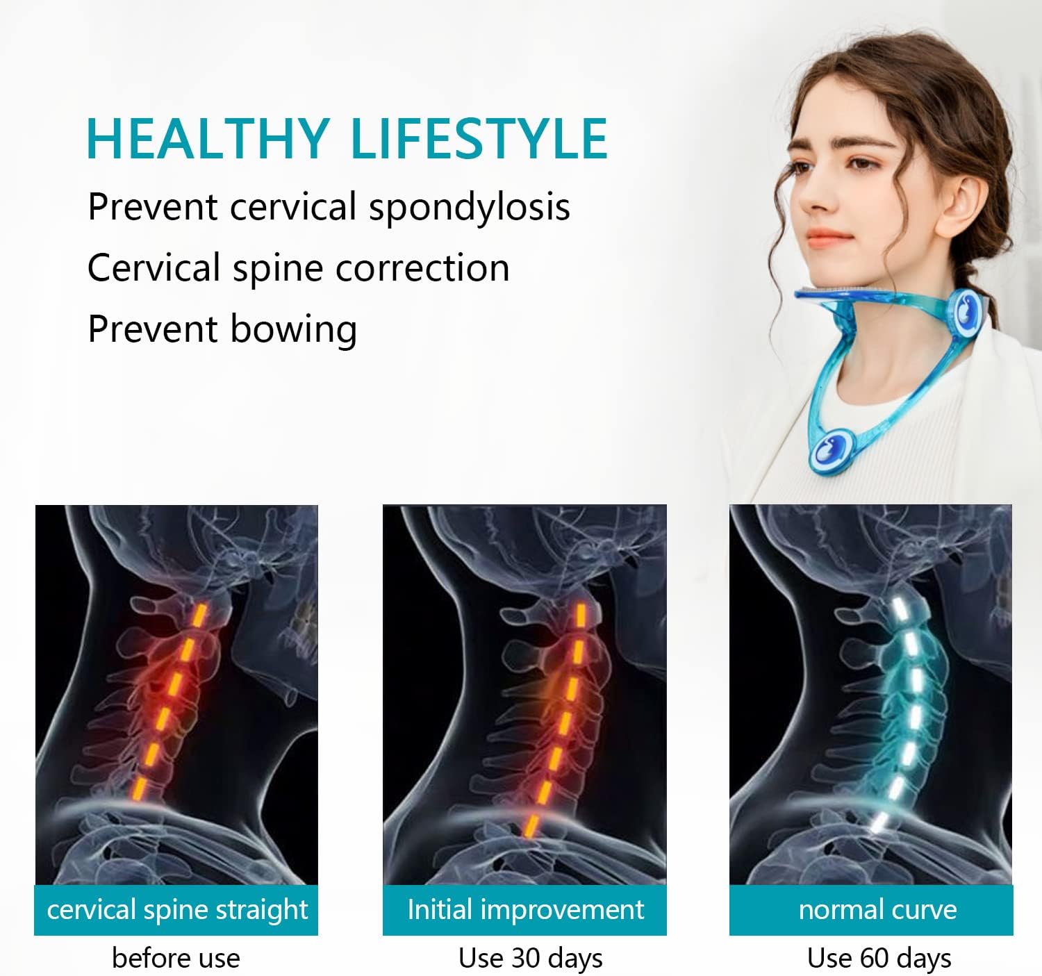 Orthèse cervicale et stabilisateur de cou ajustable pour enfants et adultes - دعامة عنق للكبار والصغار 14