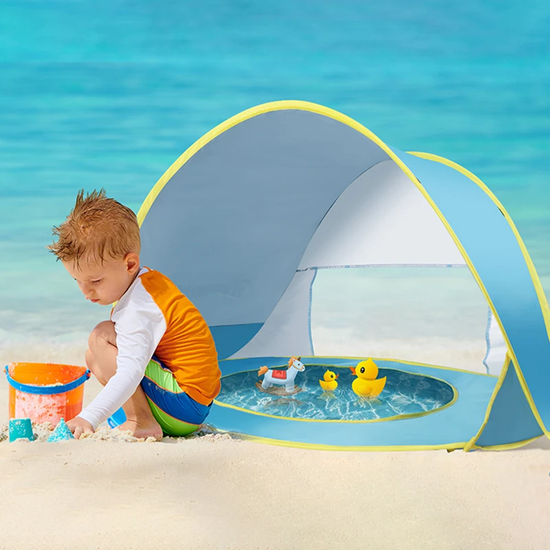 tente de plage bébé avec piscine - خيمة أطفال مع مسبح صغير للعب على الشاطئ والحديقة - 1