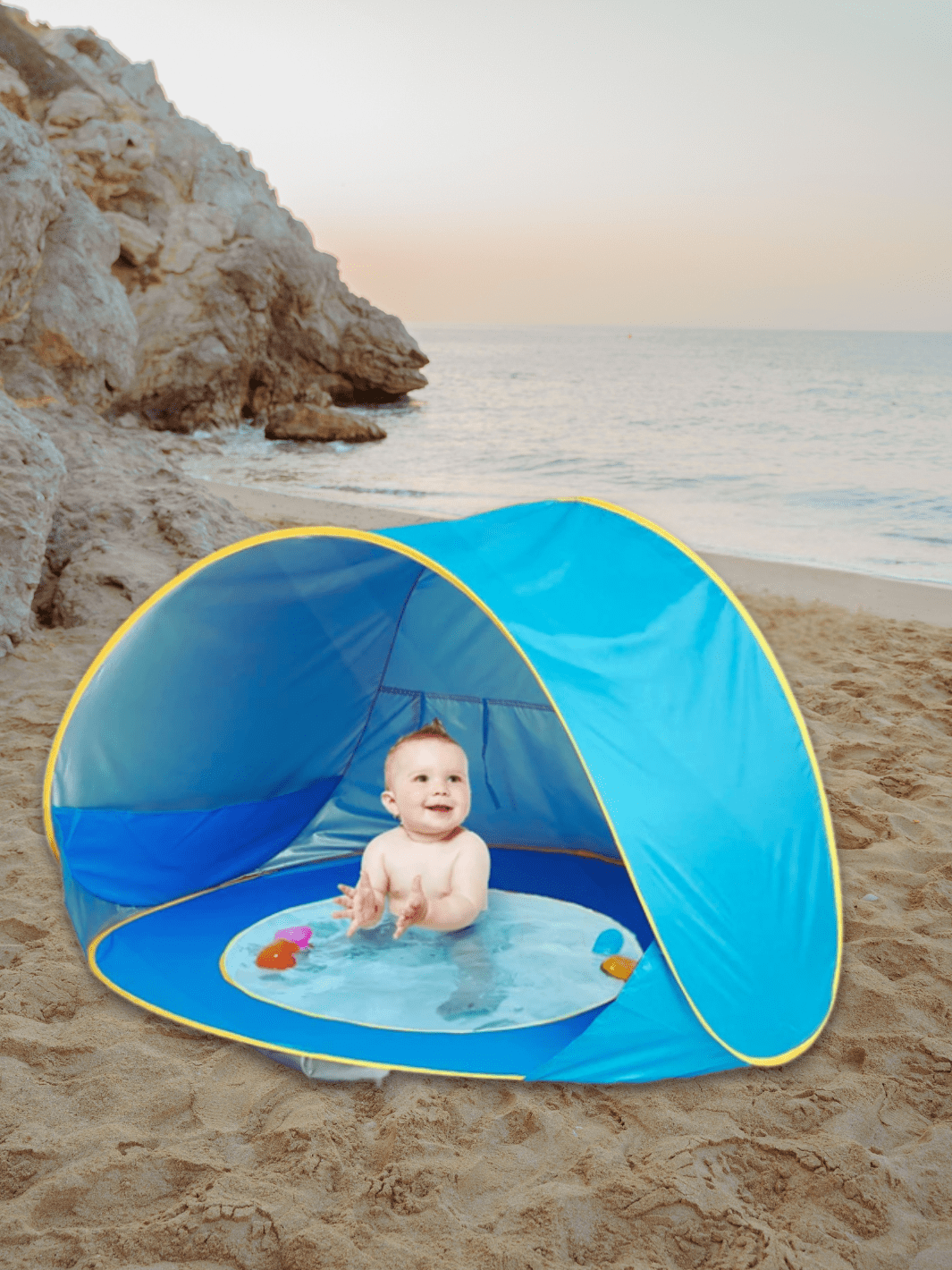 tente de plage bébé avec piscine - خيمة أطفال مع مسبح صغير للعب على الشاطئ والحديقة - 6