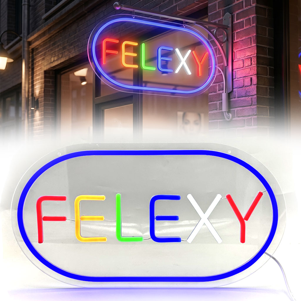 Panneau LED Neon Signe FELEXY - لوحة مضيئة لواجهة محل 1