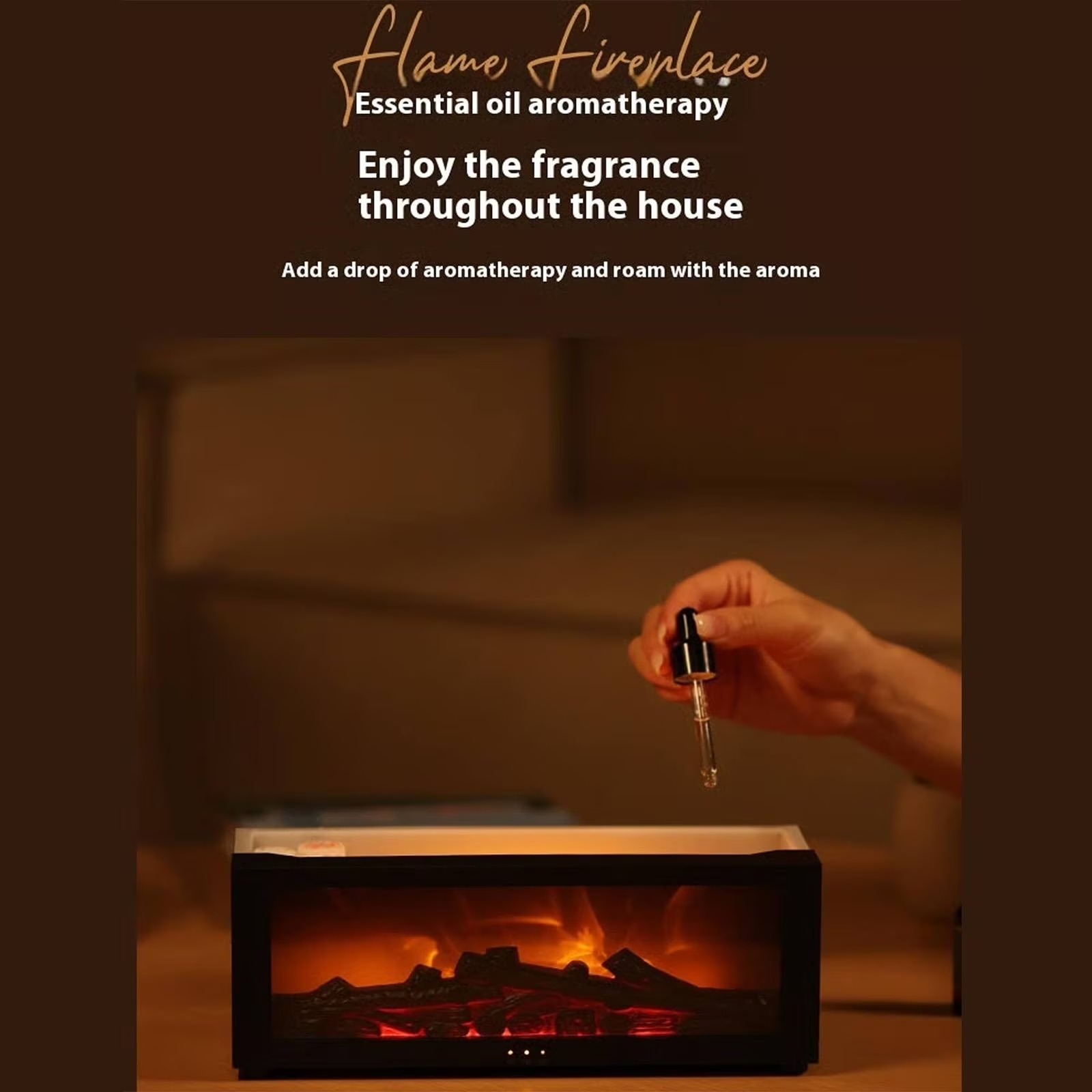 Humidificateur Effet Flamme 7 Couleurs - مرطب الهواء بتأثير اللهب الواقعي - 5