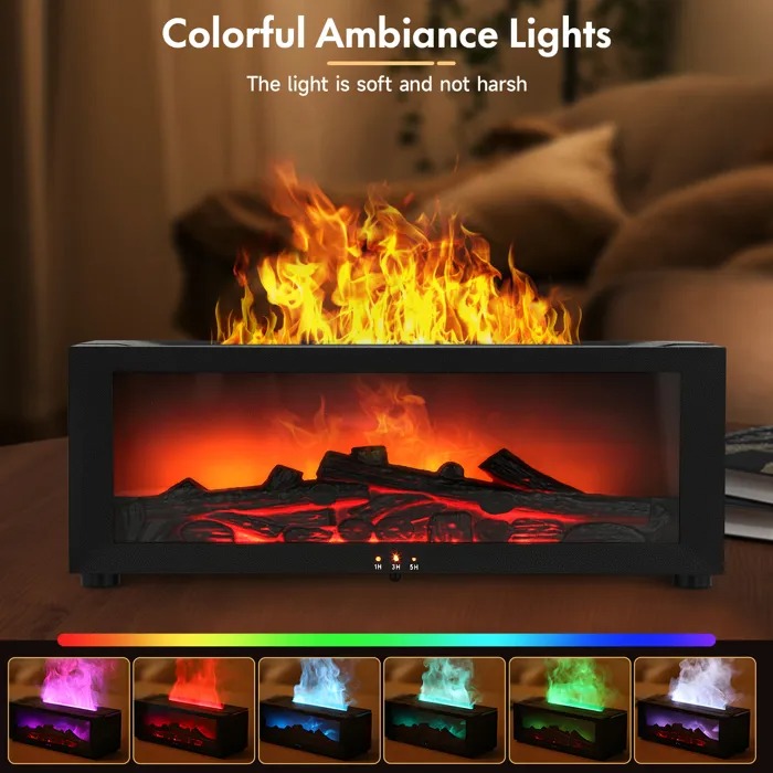 Humidificateur Effet Flamme 7 Couleurs - مرطب الهواء بتأثير اللهب الواقعي - 18