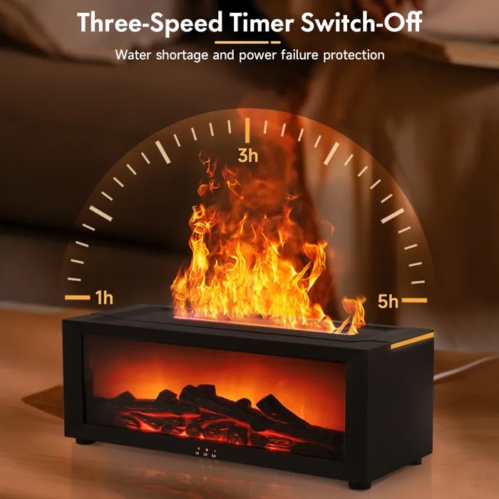 Humidificateur Effet Flamme 7 Couleurs - مرطب الهواء بتأثير اللهب الواقعي - 6