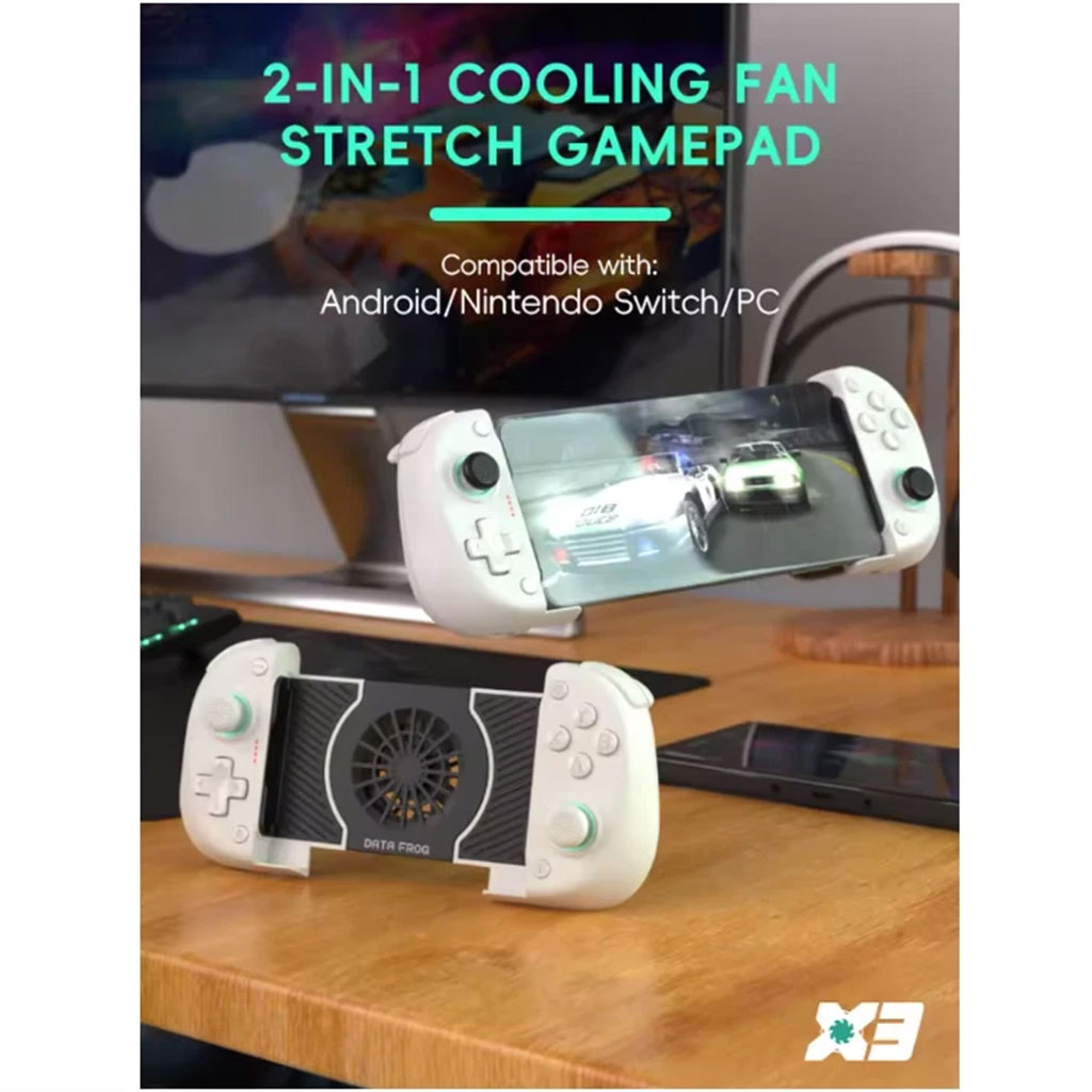 Manette pour smartphone DATA FROG X3 Bluetooth avec Ventilateur de Refroidissement - وحدة تحكم مع مبرد مدمج - 4