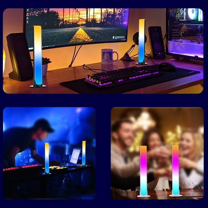 Barre LED RGB 2PCS synchronisée avec la musique et les sons 8 modes d'éclairage - أضواء ملونة متزامنة مع الموسيقى - 3
