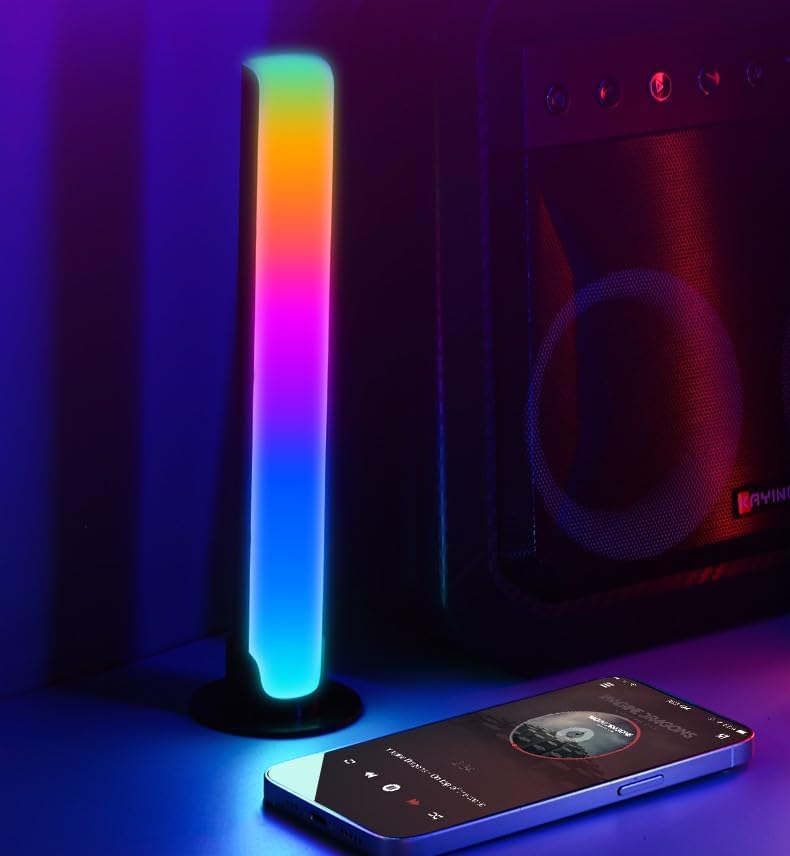 Barre LED RGB 2PCS synchronisée avec la musique et les sons 8 modes d'éclairage - أضواء ملونة متزامنة مع الموسيقى 5
