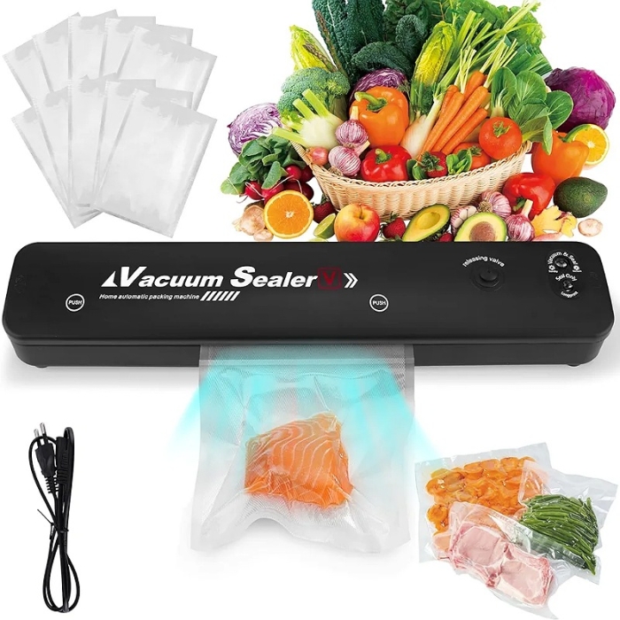 Scelleuse Sac Plastique Alimentaire pour le stockage avec 10 sac gratuit video