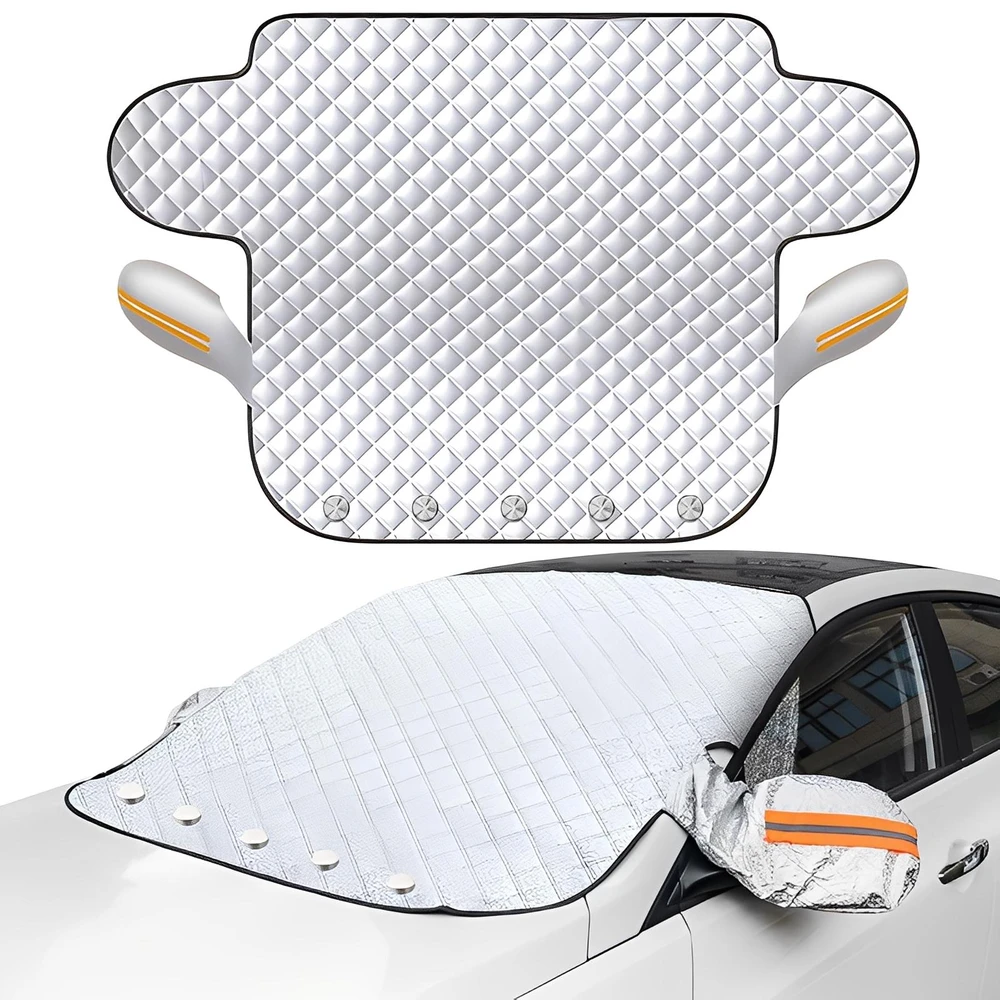 Couverture de Pare-brise Magnetique pour Voiture Toute Saison - غطاء الزجاج الأمامي للسيارة متعدد الفصول 2