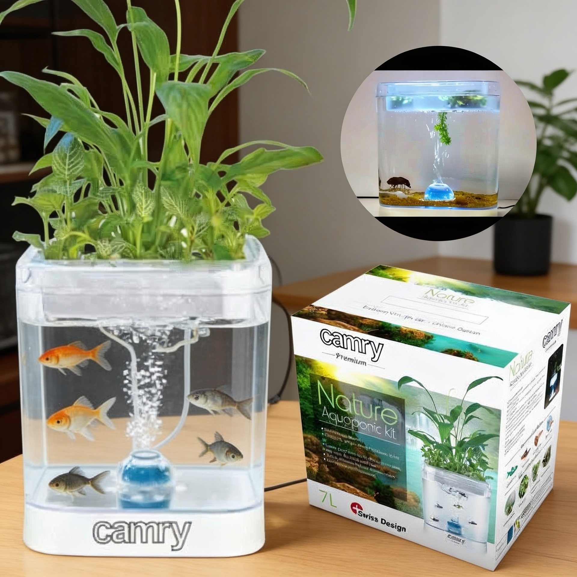 Kit aquarium avec LED capacité 7L Camry CR 7931 - حوض أسماك مع مصباح 2