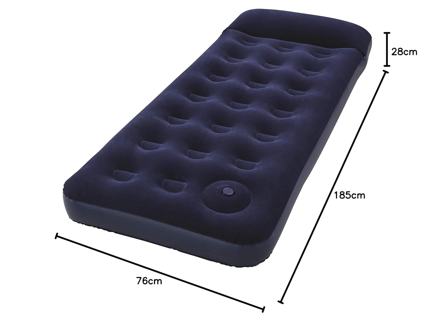 Matelas Gonflable avec Pompe à Pied Intégrée (185x76cm) - مرتبة النوم الهوائية المتطورة مع مضخة قدم مدمجة 2