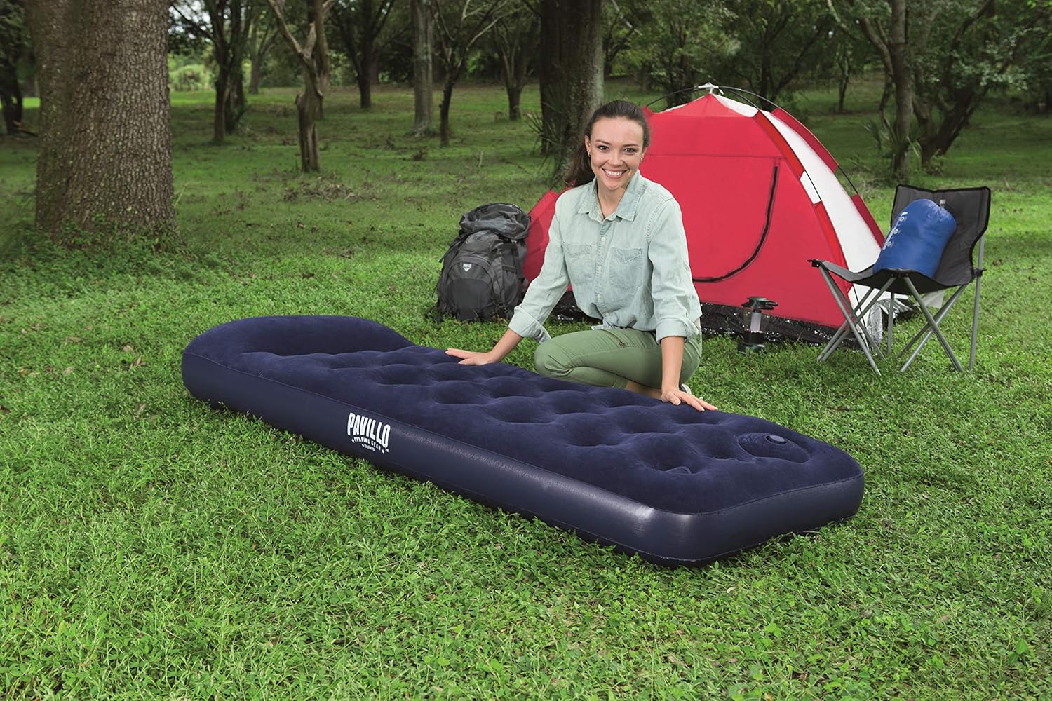 Matelas Gonflable avec Pompe à Pied Intégrée (185x76cm) - مرتبة النوم الهوائية المتطورة مع مضخة قدم مدمجة 7