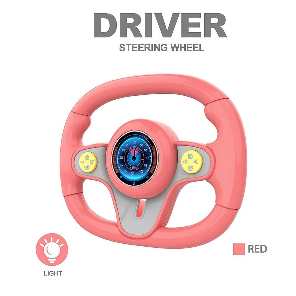 Jouet Volant Interactif pour Enfants KX3702 - لعبة مقود القيادة التفاعلية للأطفال (تعليمية وممتعة) - 1