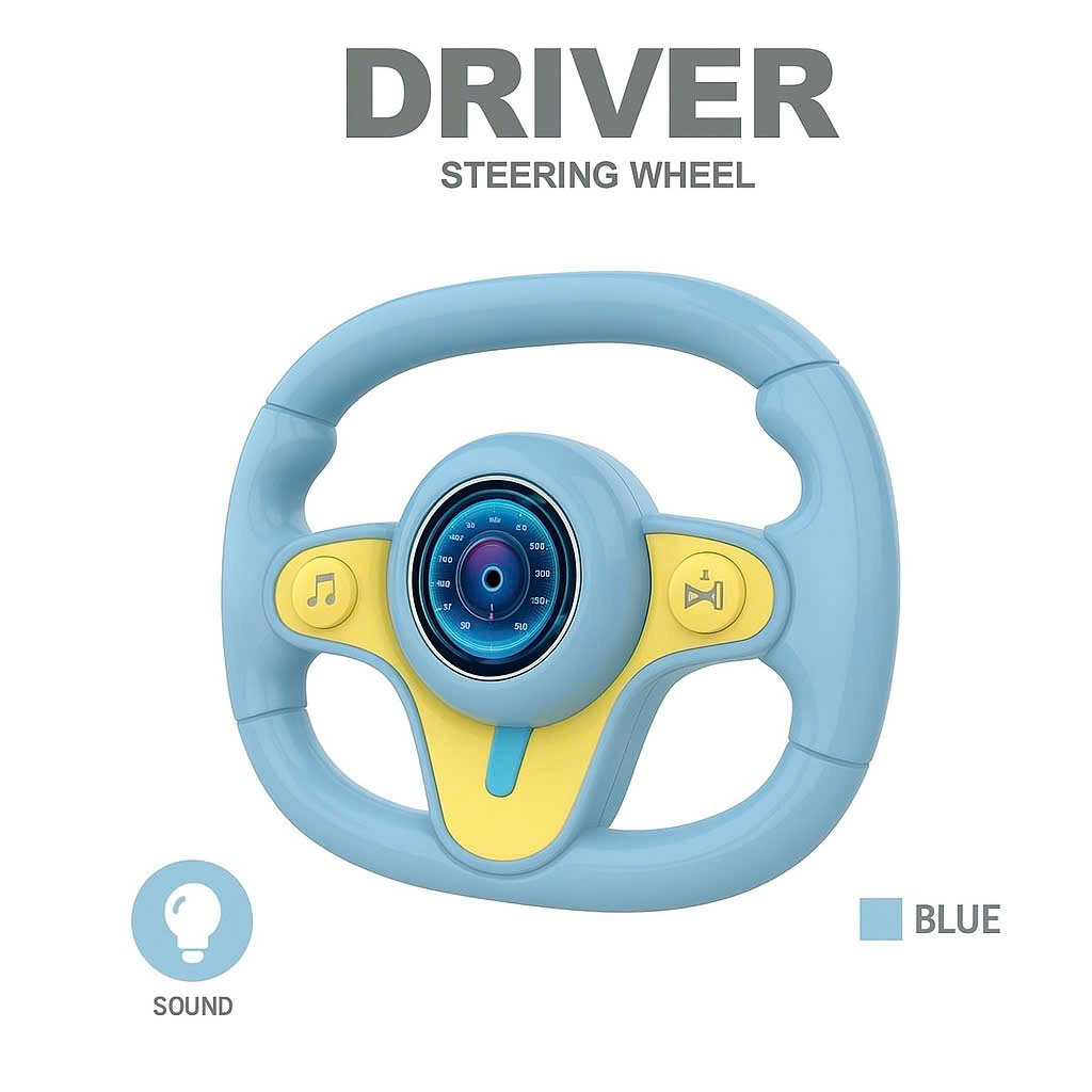 Jouet Volant Interactif pour Enfants KX3702 - لعبة مقود القيادة التفاعلية للأطفال (تعليمية وممتعة) 3