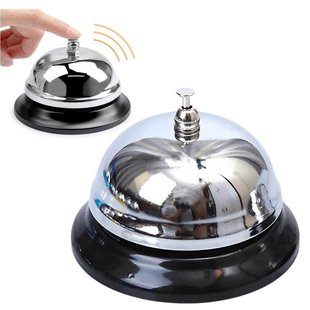 Mini Sonnette d'Appel en Métal Antirouille pour Bureau – جرس نداء معدني صغير مقاوم للصدأ للمكتب 2