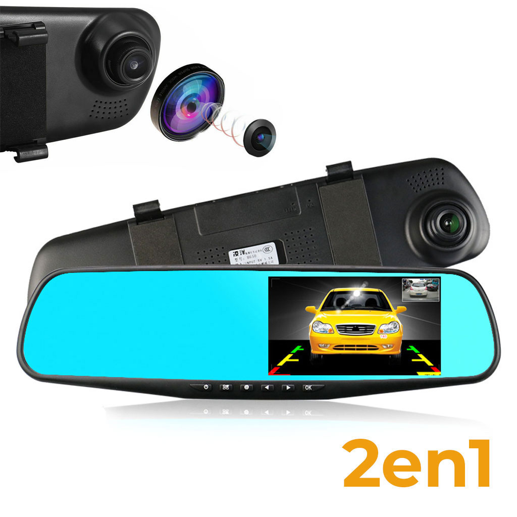 Rétroviseur et Caméra de voiture avant FHD 1080P 4.3P 1